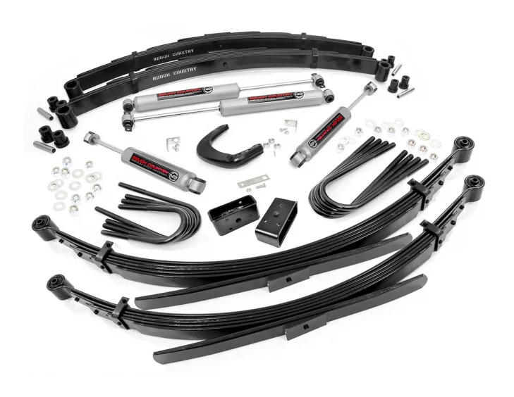 Rough Country 214-88-9230 6 Inch Suspension Lift System 56 Inch Rear Springs 88-91 C10/K10 Suburban/K5 Blazer/C15/K15 Rough Country - Truck Part Superstore