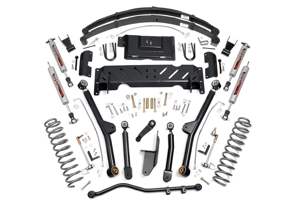 Rough Country 67222 6.5 Inch Jeep Long Arm Suspension Lift System 84-01 XJ Cherokee-2.5L/4.0L/NP231 Rough Country - Truck Part Superstore