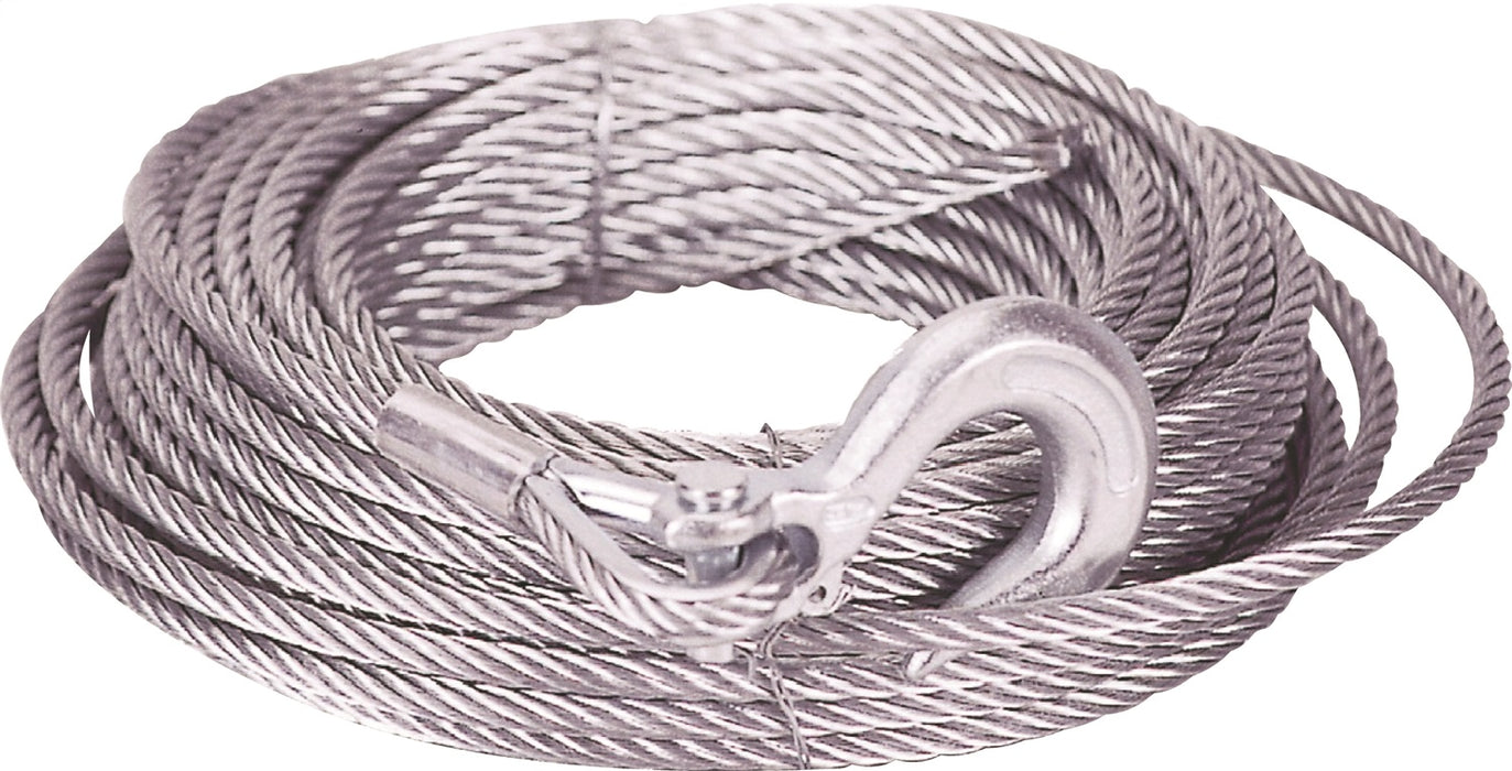 Mile Marker 19-50250-80 80 Foot Steel Winch Cable Gray 1/4 x 80 Foot Hook Not Included Mile Marker - Truck Part Superstore