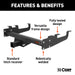 CURT 15510 Class 5 Multi-Fit Trailer Hitch with 2in. Receiver - Truck Part Superstore