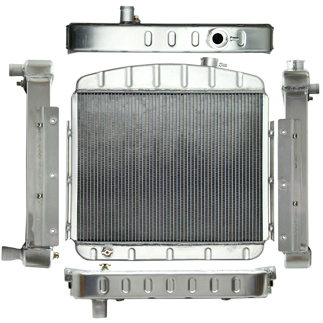 Northern Radiator 205252 Muscle Car Radiator - 22 7/8 x 22 5/8 x 3 1/8 - Truck Part Superstore