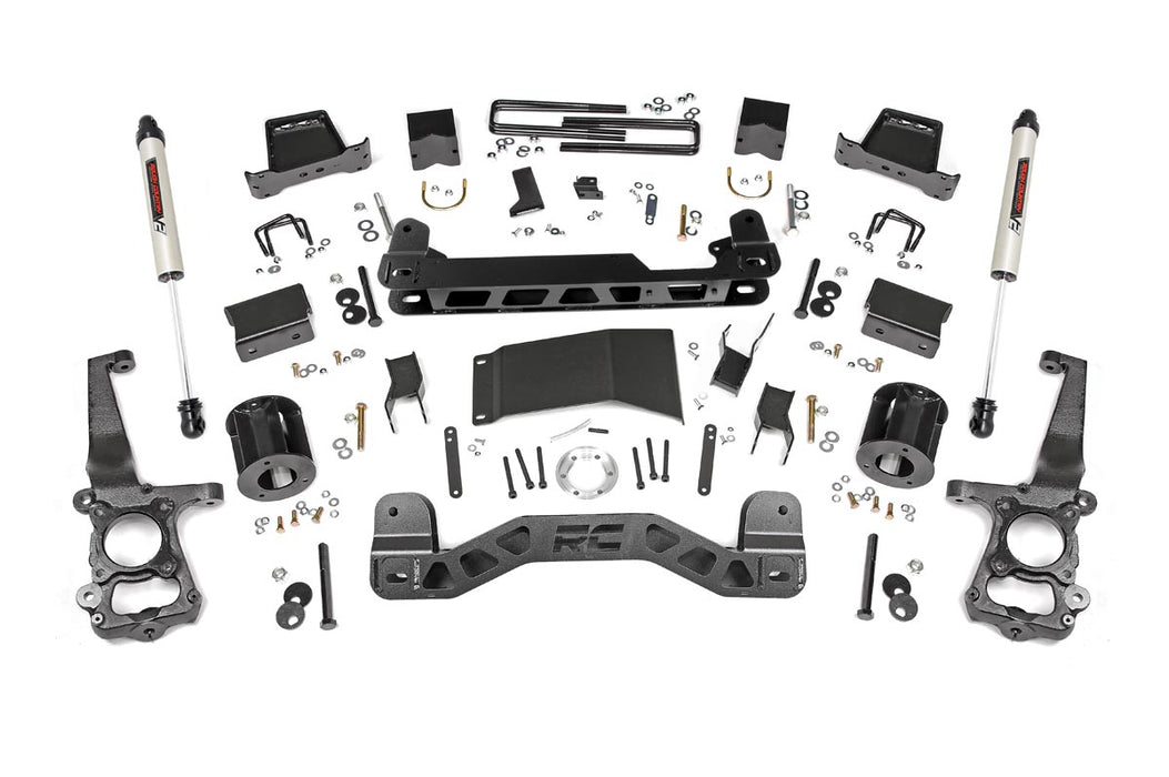 Rough Country 55770 6 Inch Suspension Lift Kit w/V2 Shocks 15-20 F-150 4WD Rough Country - Truck Part Superstore