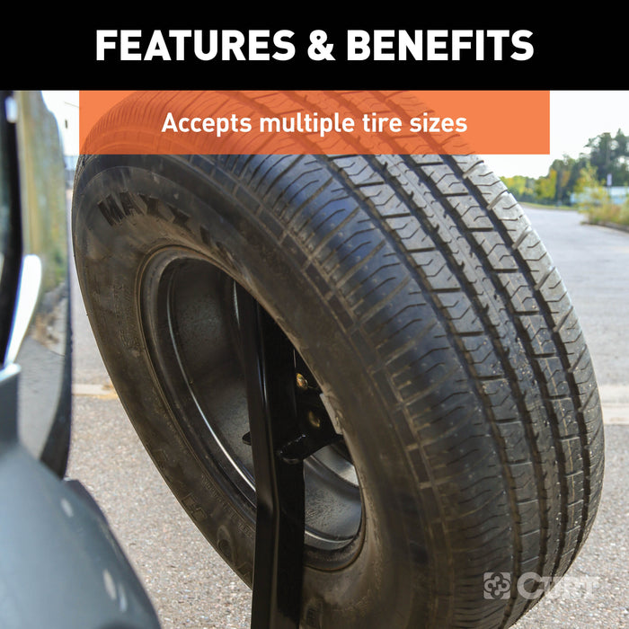 CURT 31006 CURT 31006 24-Inch High Trailer Hitch Spare Tire Mount for 2-inch Receiver - Truck Part Superstore