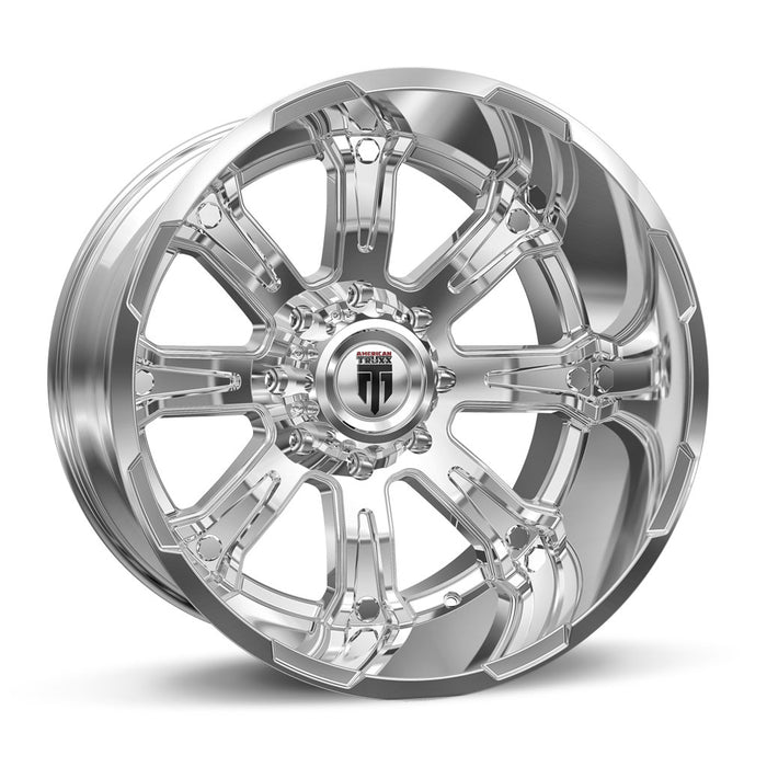 AMERICAN TRUXX AT154-2273C-44 AT154 BOMB CHROME 20X12 5-127 -44mm 78.1mm - Truck Part Superstore
