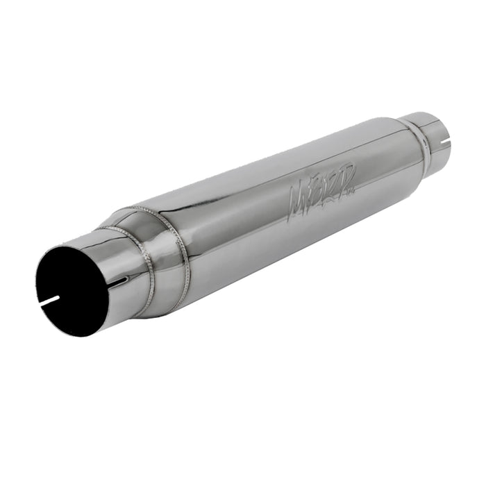MBRP R1017 Exhaust Resonator 3 Inch Inlet/Outlet 22 Inch Body 26 Inch Overall T304 Stainless Steel MBRP - Truck Part Superstore