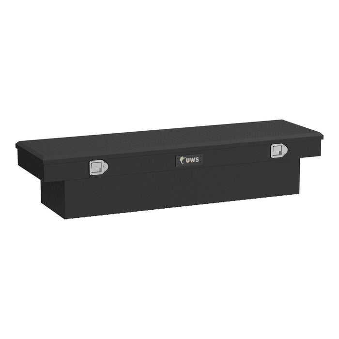 UWS TBS-69-MB Matte Black Aluminum 69in. Crossover Truck Tool Box (LTL Shipping Only) - Truck Part Superstore