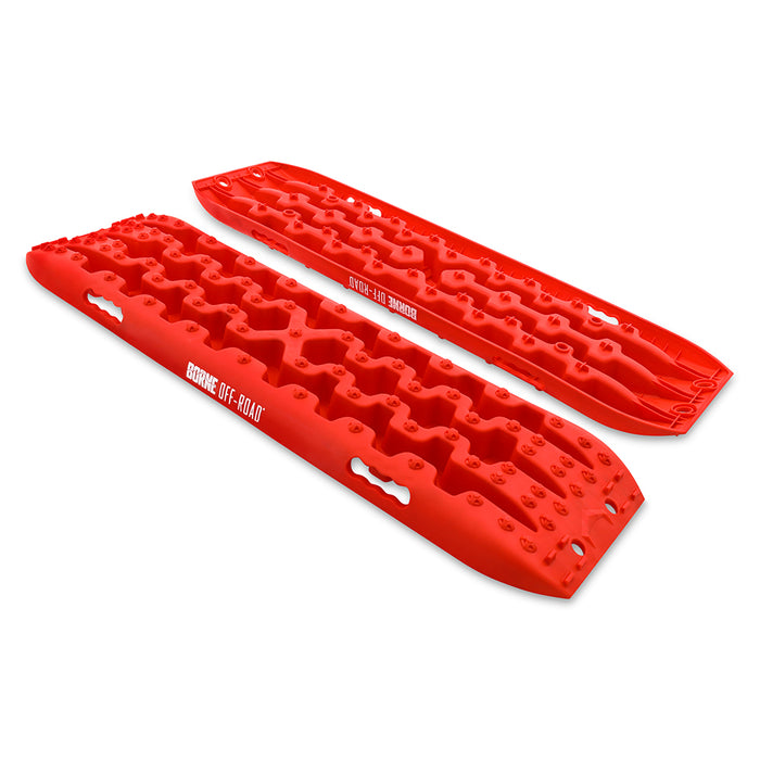 Mishimoto BNRB-109RD Borne Off-Road Traction Board Set, Red - Truck Part Superstore