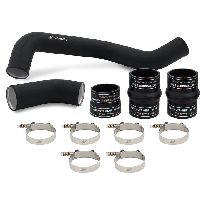 Mishimoto MMICP-DMAX-17HWBK Hot-Side Intercooler Pipe and Boot Kit, fits 6.6L Duramax (L5P) '17-'19, Black - Truck Part Superstore