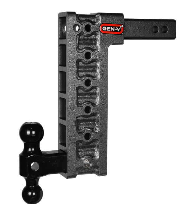 GEN-Y Hitch GH-316 MEGA-DUTY 2" Shank 12.5" Drop 1.5K TW 10K Hitch Dual-Ball Stabilizer Recommend - Truck Part Superstore