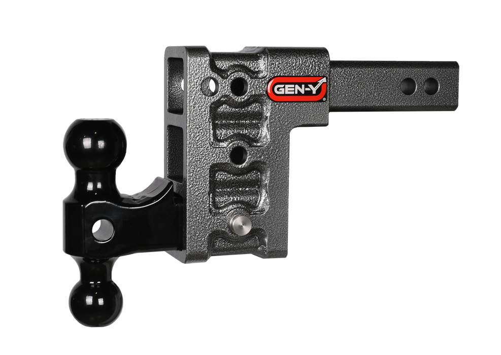 GEN-Y Hitch GH-513 MEGA-DUTY 2" Shank 5" Drop 2K TW 16K Hitch & GH-051 Dual-Ball - Truck Part Superstore