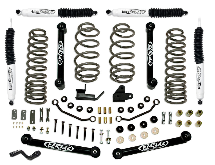Tuff Country 44900KN 4 Inch Lift Kit 97-06 Jeep Wrangler TJ EZ-Ride Lift Kit w/ SX8000 Shocks Tuff Country - Truck Part Superstore