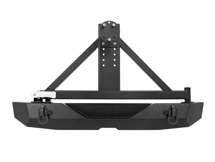 Rough Country 10594A Jeep Rock Crawler Rear HD Bumper w/Tire Carrier 07-18 Wrangler JK Rough Country - Truck Part Superstore
