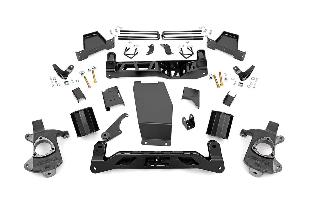 Rough Country 18201 6 Inch GMC Suspension Lift Kit 14-18 Sierra 1500 Denal 4WD w/MagneRide Aluminum & Stamped Steel Rough Country - Truck Part Superstore