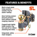 CURT 48410 SecureLatch Ball/Pintle Hitch (2-5/16in. Ball; 20;000 lbs.) - Truck Part Superstore