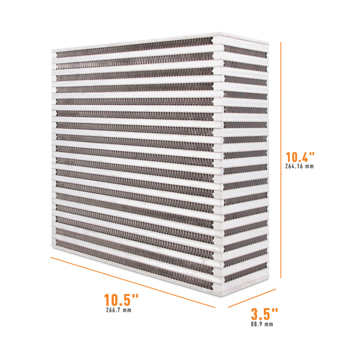 Mishimoto MMUIC-21 Universal Air-to-Air Race Intercooler Core 10.5-in x 10.4-in x 3.5-in - Truck Part Superstore
