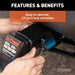 CURT 23506 1/2in. Hitch Lock with 5/8in. Adapter (1-1/4in. or 2in. Receiver; Right-Angle; C - Truck Part Superstore