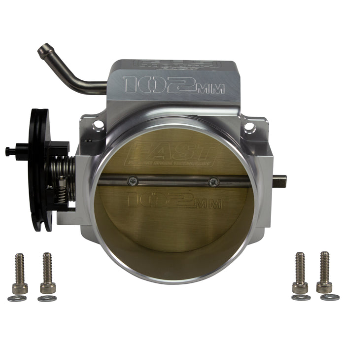 FAST 54102 Big Mouth Billet 102mm Big Mouth Throttle Body for GM LS w/o TPS or IAC - Truck Part Superstore