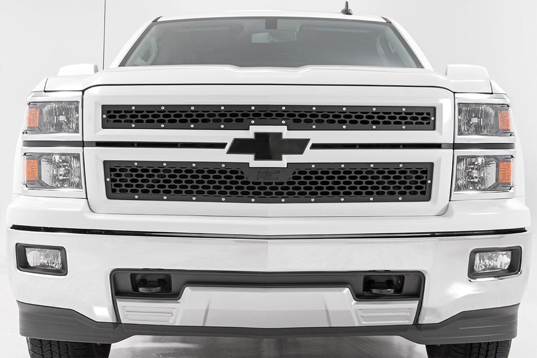 Rough Country 70101 Mesh Grille 14-15 Silverado 1500 Rough Country - Truck Part Superstore