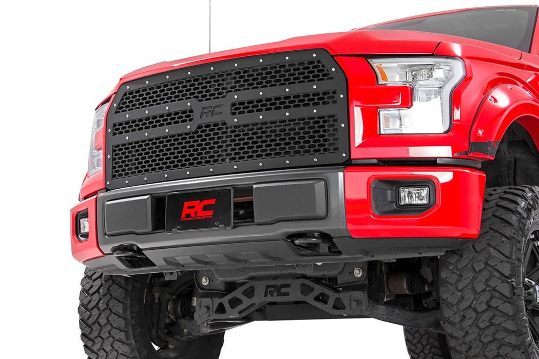 Rough Country 70191 Ford Mesh Grille 15-17 F-150 Rough Country - Truck Part Superstore