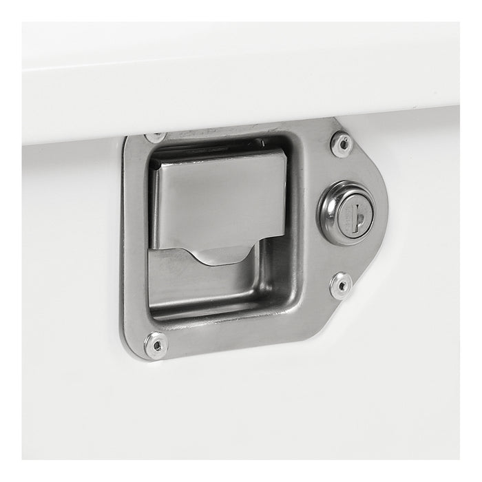 UWS ST-100HH-CB-W White Hammerhead-Style 100-Gallon Steel-Aluminum Combo Transfer Tank - Truck Part Superstore