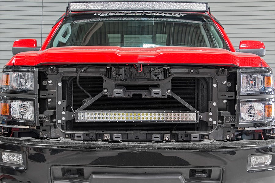 Rough Country 70624 Chevrolet 30 Inch Curved Cree LED Grille Kit Dual Row 14-15 Silverado 1500 Rough Country - Truck Part Superstore