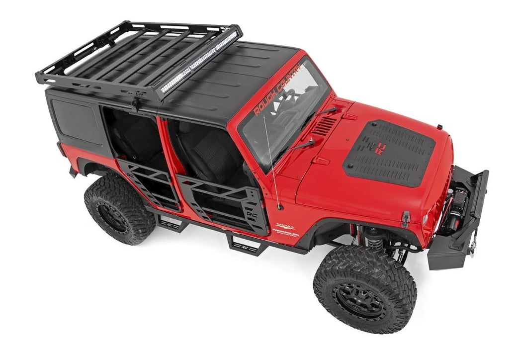 Rough Country 10527 Jeep Powder Coated Hood Louver 07-18 Wrangler JK Rough Country - Truck Part Superstore