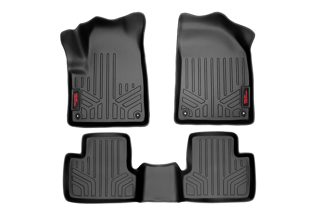Rough Country M-61702 Floor Mats Front and Rear 14-22 Jeep Cherokee KL Rough Country - Truck Part Superstore