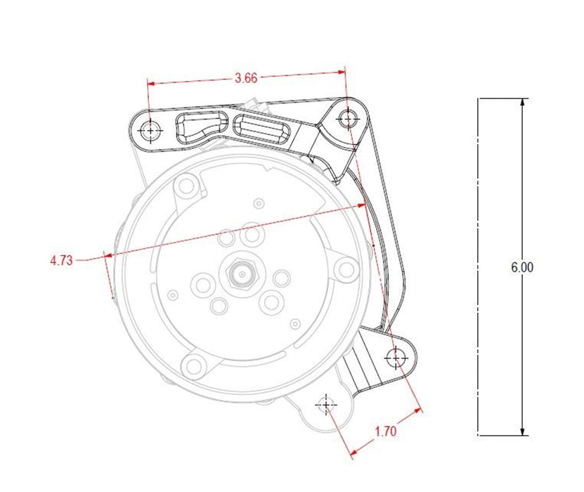 Holley 20-211 Low Mount A/C Bracket - Truck Part Superstore