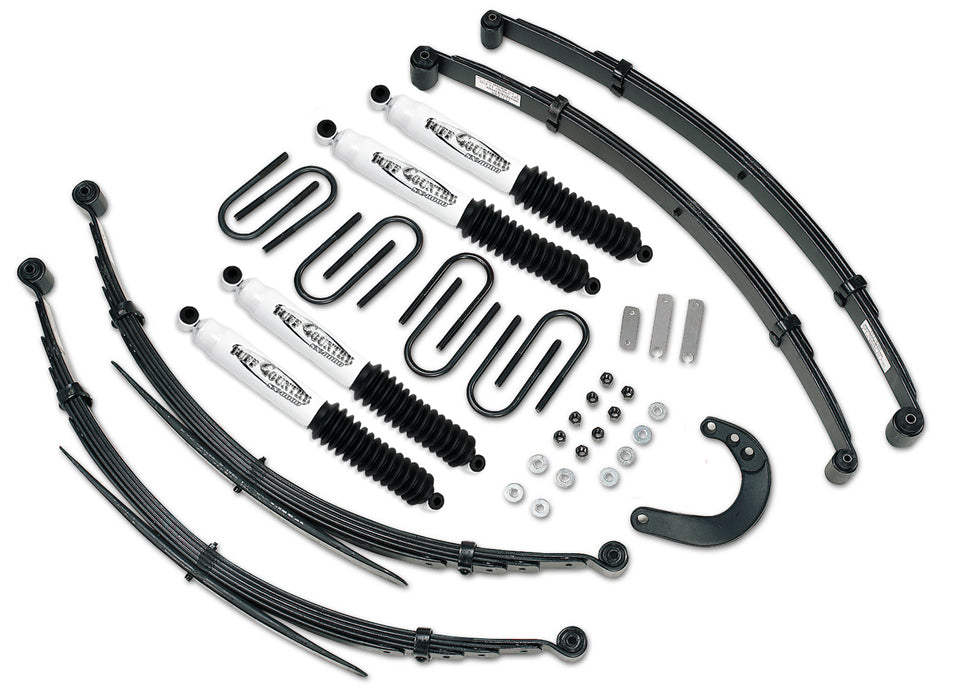 Tuff Country 14731KN 4 Inch Lift Kit 88-91 Chevy Suburban/Blazer/GMC Suburban/Jimmy 1/2 Ton EZ-Ride w/ SX8000 Shocks Fits Models with 52 Inch long Rear Springs Tuff Country - Truck Part Superstore