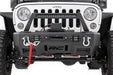 Rough Country 11826 Jeep Front Stubby LED Winch Bumper w/Hoop Black Series JK, JL, Gladiator JT Rough Country - Truck Part Superstore
