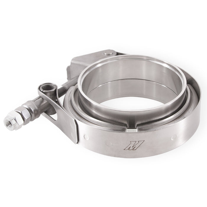 Mishimoto MMCLAMP-VS-3 Mishimoto Stainless Steel V-Band Clamp with Flanges, 3-in (76.2mm) - Truck Part Superstore