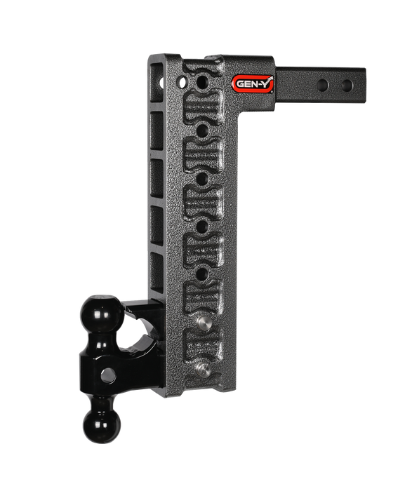GEN-Y Hitch GH-527 MEGA-DUTY 2" Shank 15" Drop 2K TW 16K Hitch Dual-Ball Pintle Lock & Stabilizer - Truck Part Superstore
