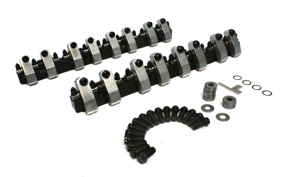 COMP Cams 1519 Shaft-Mount Aluminum 1.6/1.5 Ratio Rocker Kit for Pontiac and SBC w/ Brodix - Truck Part Superstore