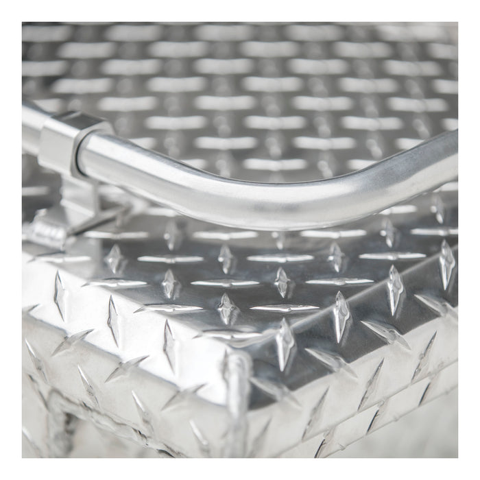 UWS TBS-69-LP-R Bright Aluminum 69in. Crossover Truck Tool Box with Low Profile/Rail - Truck Part Superstore