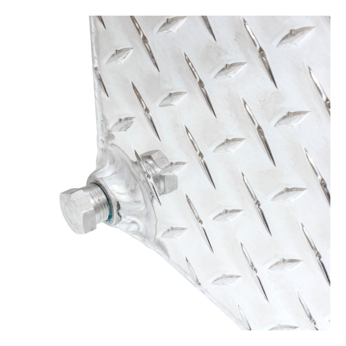 UWS TT-45-R-T-P 45-Gallon Rectangle Bright Aluminum Transfer Tank - Truck Part Superstore