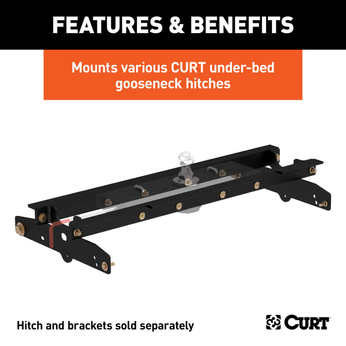 CURT 60637 Under-Bed Gooseneck Installation Brackets; Select Ford F-150; F-250 - Truck Part Superstore
