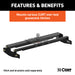 CURT 61301 Over-Bed Gooseneck Installation Brackets; Select Silverado; Sierra 2500; 3500 HD - Truck Part Superstore