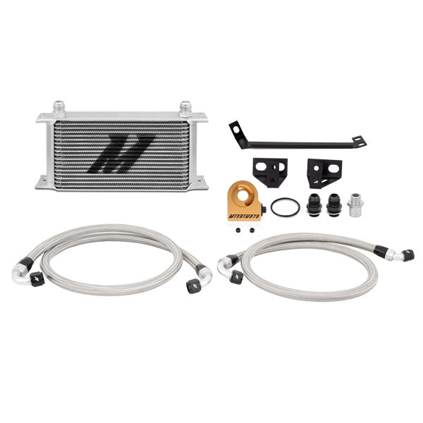 Mishimoto MMOC-MUS4-15T Ford Mustang EcoBoost Thermostatic Oil Cooler Kit, 2015-2017, Silver - Truck Part Superstore