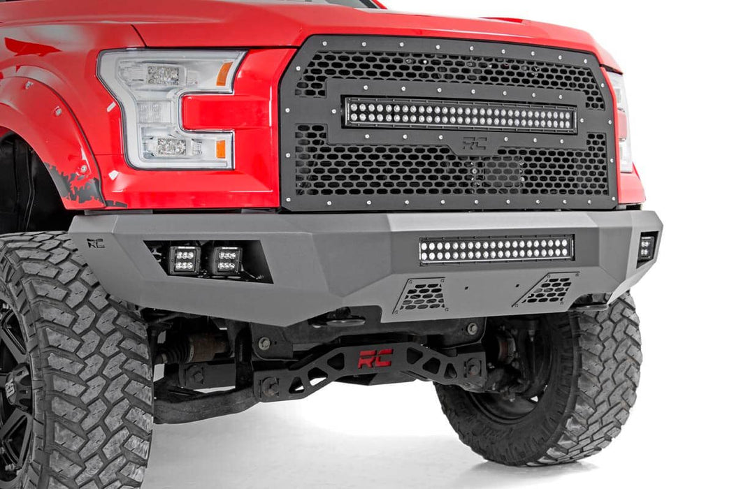Rough Country 10770 Ford Heavy-Duty Front LED Bumper 15-17 F-150 Rough Country - Truck Part Superstore