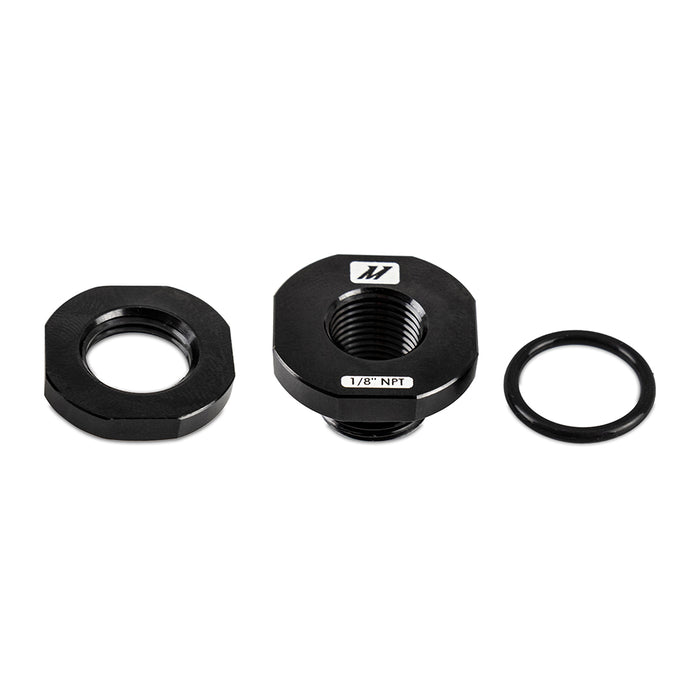 Mishimoto MMFT-NZL-18BK Aluminum 1/8-in-NPT Add-On Bung for Hoses & Couplers, Black - Truck Part Superstore