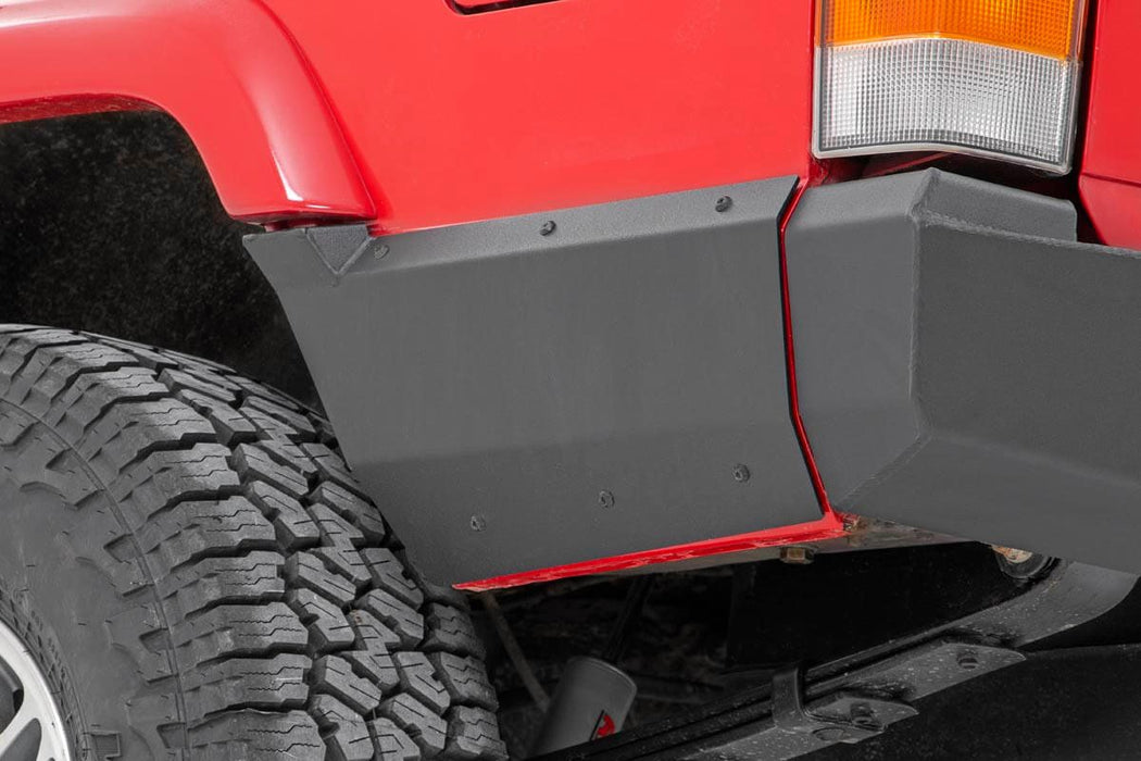 Rough Country 10571 Jeep Rear Lower Quarter Panel Armor for Factory Flare 97-01 Cherokee XJ Rough Country - Truck Part Superstore