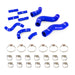 Mishimoto MMHOSE-LCR-92KBL Silicone Radiator & Heater Hose Kit, fits Toyota Land Cruiser 4.5L 1992-1997 - Truck Part Superstore