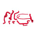 Mishimoto MMHOSE-GLF-95RD Silicone Hose Kit, fits Volkswagen Golf VR6 1995-1998 - Truck Part Superstore