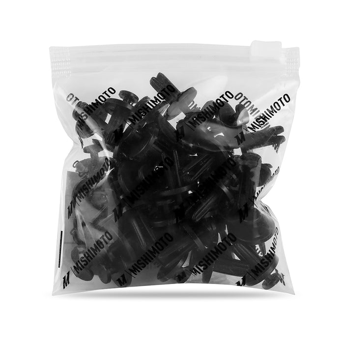 Mishimoto MMCP-07 Trim Clips, 5/16" Hole, 13/16" Head Diameter, 33/64" Stem Length, 40 Pieces - Truck Part Superstore