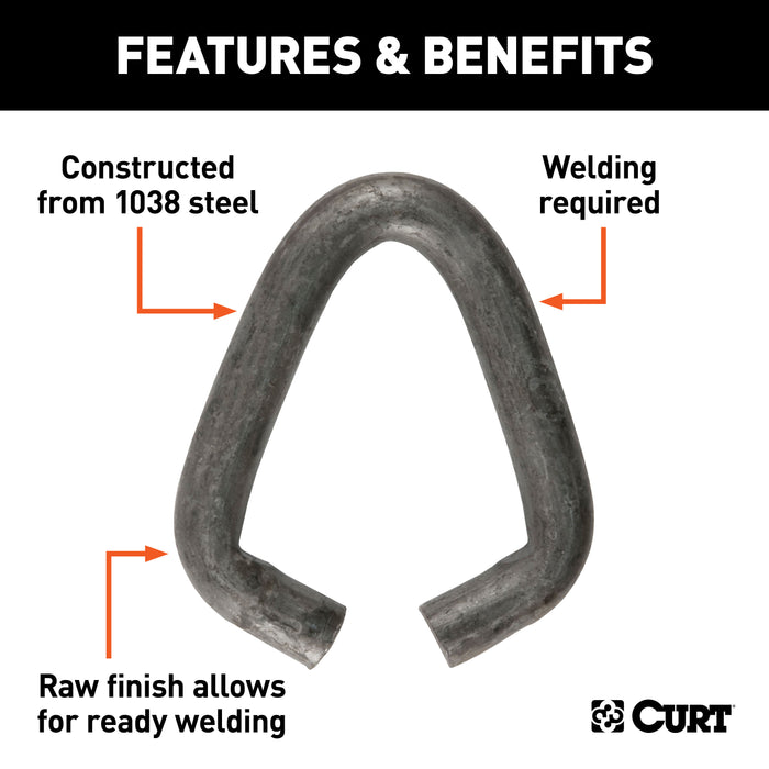 CURT 82942 CURT 82942 7/16-Inch Raw Steel Joining Link - Truck Part Superstore