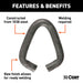 CURT 82942 CURT 82942 7/16-Inch Raw Steel Joining Link - Truck Part Superstore