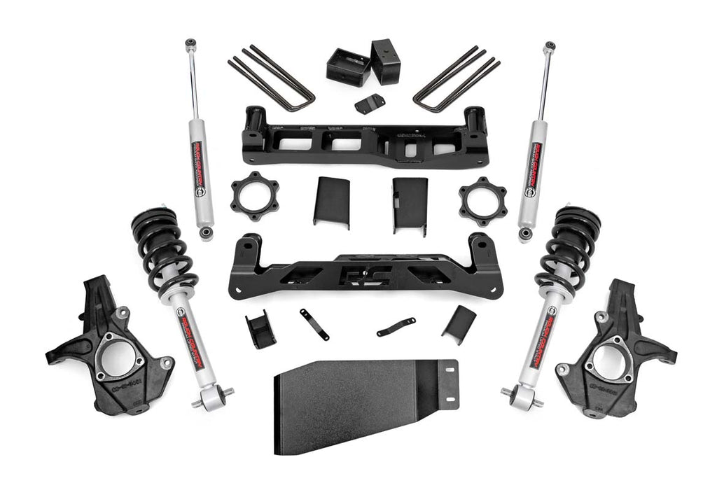 Rough Country 26231 5 Inch Suspension Lift Kit Lifted Struts w/N3 Shocks & Struts 07-13 Silverado/Sierra 1500 4WD Rough Country - Truck Part Superstore