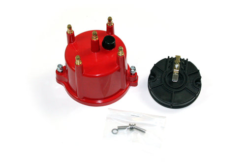 Pertronix D604711 Pertronix D604711 Cap and Rotor Kit, 4 cyl Billet red VW - Truck Part Superstore