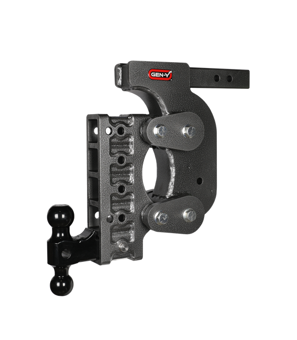 GEN-Y Hitch GH-1415 The BOSS TORSION-FLEX 2" Shank 15" Drop 1.7K TW 16K Hitch Dual-Ball & Stabilizer - Truck Part Superstore