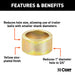 CURT 21101 Trailer Ball Reducer Bushing (From 1in. to 3/4in. Stem; Packaged) - Truck Part Superstore